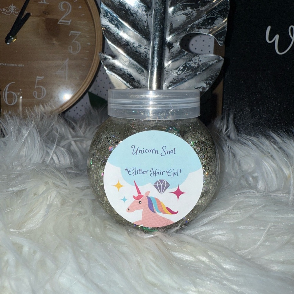 Glitter Hair Gel - Silver